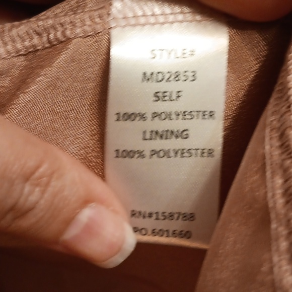 Mable Pink Baby Doll Dress Lined Size Medium - Picture 7 of 8